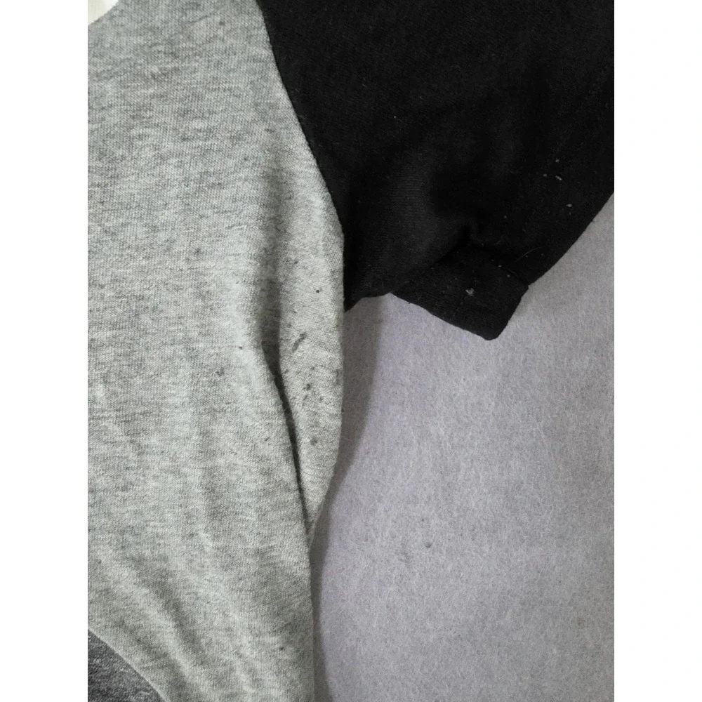 Nike Men Shirt XL Gray White Colorblock Logo Short Sleeve Crew Neck Tee